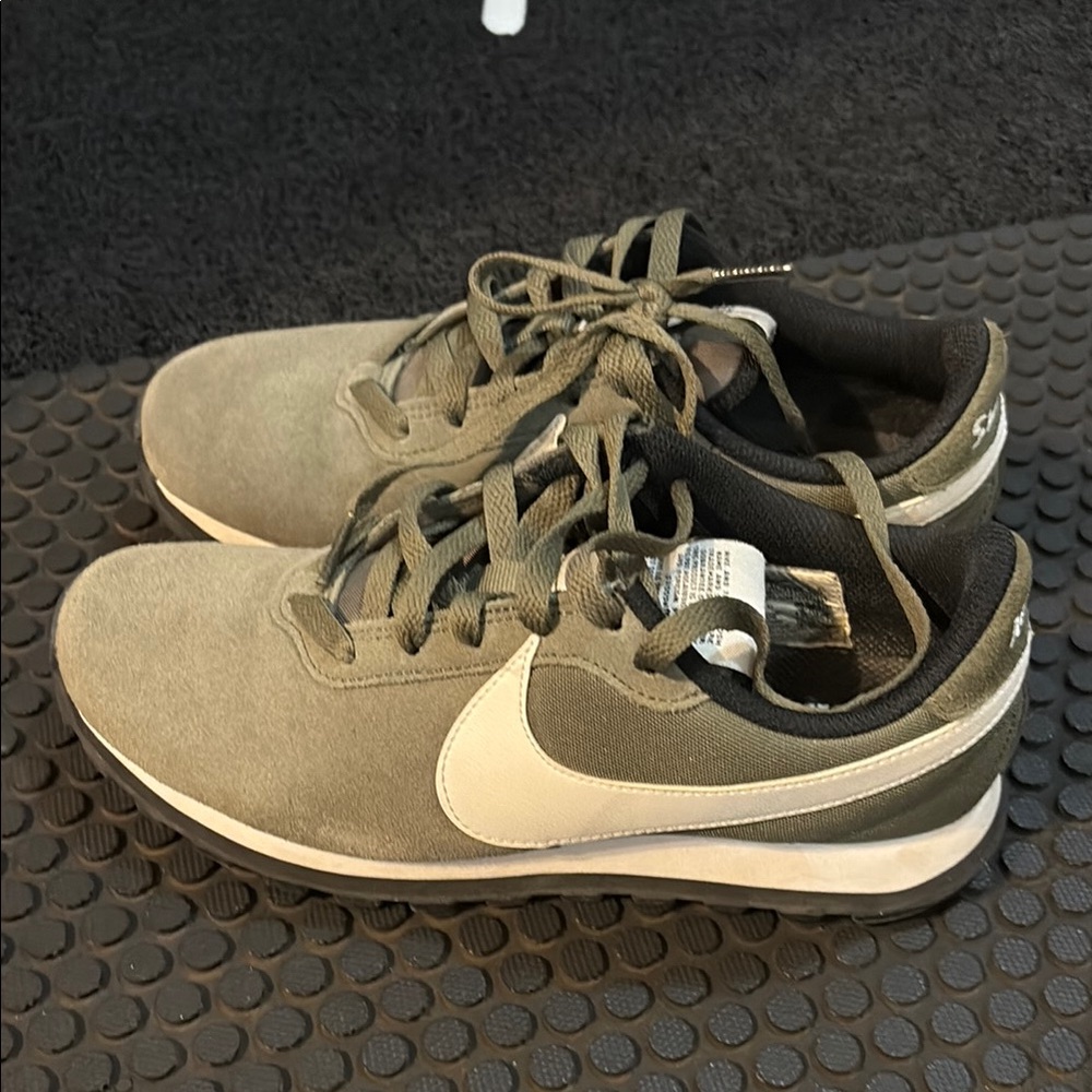 Nike Olive and Cream Sneakers